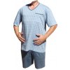Pánské pyžamo Xcena pyžamo krátké světle modré