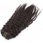 Clip in vlasy 51cm kudrnaté - přírodní černá – Zboží Dáma