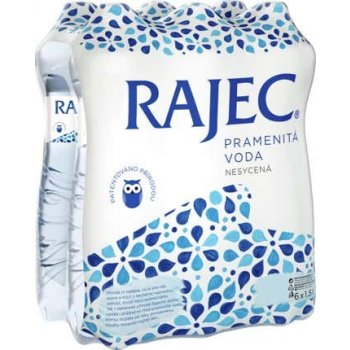 Rajec Pramenitá voda nesycená 6 x 1,5l