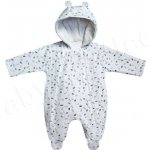Baby Service Zimní kombinéza s kapucí podšítá wellsoft lístečky – Zboží Dáma
