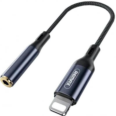 Remax Sury Series adapter Lightning - mini jack 3.5mm 0.13m graphite (RL-LA13i) – Zbozi.Blesk.cz