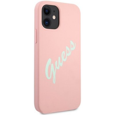 Pouzdro Guess gumené Apple iPhone 12 Mini ružové – Zboží Mobilmania