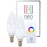 IMMAX Smart sada LED žárovek E14 5W teplá bílá NEO 07002BD ZigBee Tuya – Sleviste.cz