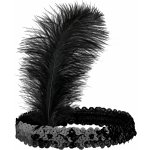 Widmann Čelenka charlestonová černá retro – Zboží Dáma