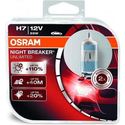 Osram Night Breaker Unlimited H7 PX26d 12V 55W 2 ks – Zbozi.Blesk.cz