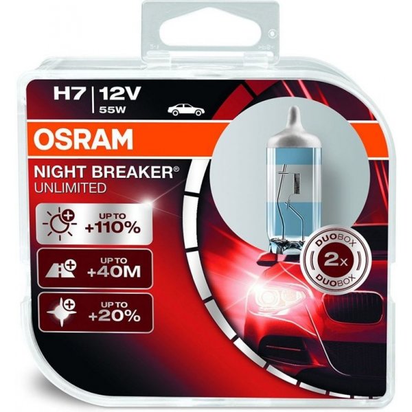 Autožárovka Osram Night Breaker Unlimited H7 PX26d 12V 55W 2 ks