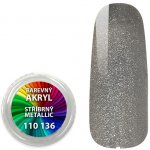 Expa nails akryl pudr metalický stříbrný metallic 4 ml – Zboží Dáma