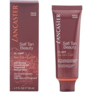 Lancaster Self Tan Beauty vyhlazující samoopalovací gel na obličej 01 Light (Week End In Capri) 50 ml