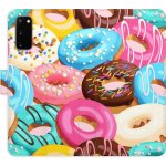 Pouzdro iSaprio Flip s kapsičkami na karty - Donuts Pattern 02 Samsung Galaxy S20