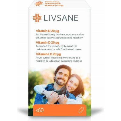 Livsane Vitamín D 20mcg 60 tablet