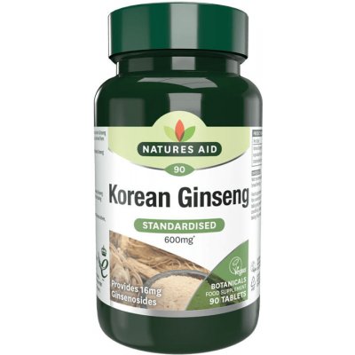 Natures Aid Korejský ženšen pravý extrakt 40 mg 90 tablet