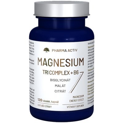 Pharma Activ Magnesium Tri Complex + B6 120 tobolek – Hledejceny.cz