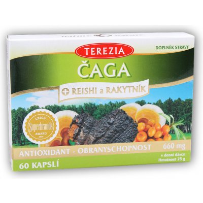 Čaga Reishi Rakytník antioxidant 60 kapslí