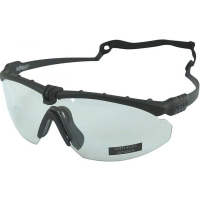 Brýle Kombat Ranger černá rám čirá skla – Zboží Mobilmania