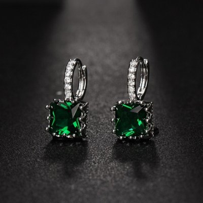 Sisi Jewelry náušnice Swarovski Elements Luisa Smaragd E1331-ET-G1071-4 zelená