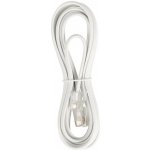 Valueline VLTP90200W20 telefonní RJ11 (6P4C) zásuvka - RJ11 (6P4C) zásuvka Plochý, 2m, bílý – Zboží Mobilmania