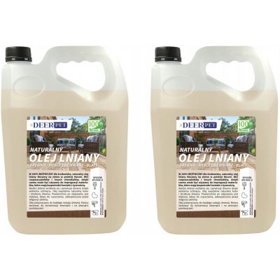Lněný olej, přírodní impregnace na dřevo 10L DEER PET – Zboží Mobilmania