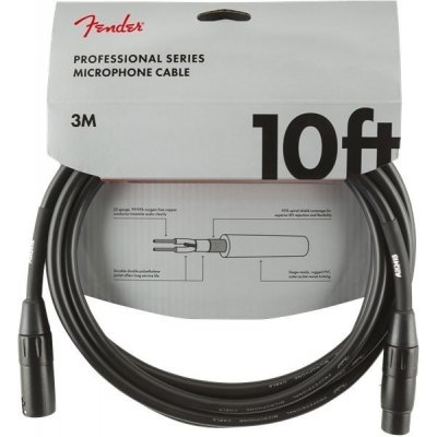 Fender Professional Series 3 m Mikrofonní kabel – Sleviste.cz