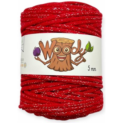 Woody 5 mm - Vánoční červená – Zboží Dáma Woody 5 mm - Vánoční červená – Zboží Dáma