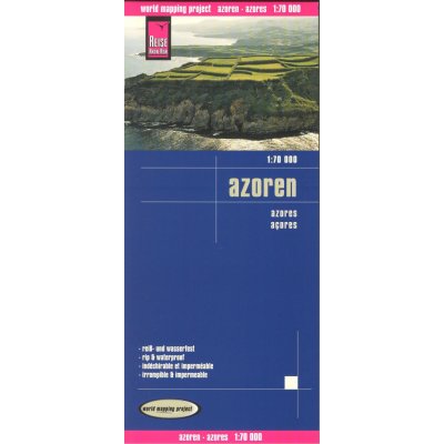 Azorské ostrovy cestovní mapa 1:70t. – Zbozi.Blesk.cz