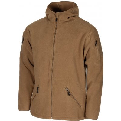 Mikina MFH FLEECE na zip s kapucí TACTICAL COYOTE – Zboží Mobilmania