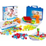 KIK KX7838 Mozaika dětské puzzle plastové bloky + šroubovák – Zboží Mobilmania