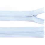 Prima-obchod Spirálový zip skrytý No 3 délka 40 cm dederon, barva 183 modrá ledová – Zboží Mobilmania
