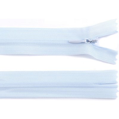Prima-obchod Spirálový zip skrytý No 3 délka 40 cm dederon, barva 183 modrá ledová – Zboží Mobilmania