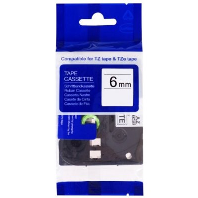 PRINTLINE PLTB113 kompatibilní páska s Brother TZE-511 6mm černý tisk/modrý podklad – Hledejceny.cz