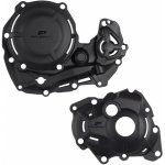 POLISPORT sada krytu alternátoru a spojky vodní pumpy YAMAHA YZ 450F 23-26; WR 450F 24-26 barva černá – Hledejceny.cz