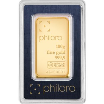 Valcambi zlatý slitek Philoro 100 g