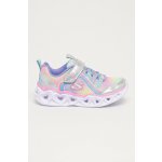 Skechers S Lights Heart Lights Rainbow Lux silver multi – Zboží Dáma