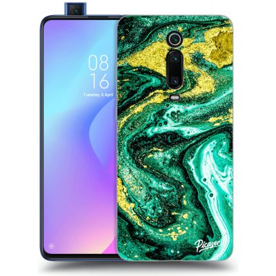 Pouzdro Picasee silikonové Xiaomi Mi 9T Pro - Green Gold černé – Zbozi.Blesk.cz