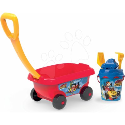Smoby 867003 vozík na tahání Mickey s kbelík setem – Zboží Mobilmania