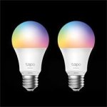 TP-LINK "Smart Wi-Fi Light Bulb, Multicolor, 2-PackSPEC: E27, 220–240 V, Brightness 806 lm, Max Operation Power 8.7W, 1 – Hledejceny.cz