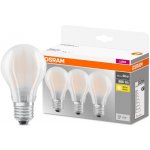 Osram LED žárovka E27 A60 7W 60W teplá bílá 2700K 3ks – Sleviste.cz