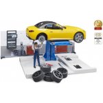 Bruder 62110 BWORLD Autodílna herní set s mechanikem a autem – Sleviste.cz