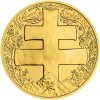 Česká mincovna zlatá mince Slovenský dvojramenný kříž SK stand 139,5 g