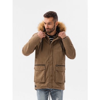 Ombre Clothing pánská zimní bunda Notker C512 béžová