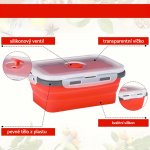 De Gusto Skládací silikonové dózy 4 ks červená D12048 – Sleviste.cz