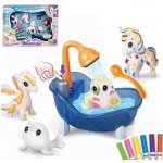 Creative Woopie Sada WOOPIE ART & FUN DIY Color and Clean Magic Unicorn Pets 4 ks + vana + omalovánky – Hledejceny.cz
