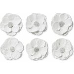 Galeria Papieru Samolepicí papírové květiny - Clematis, bílé, 6 ks – Zboží Mobilmania
