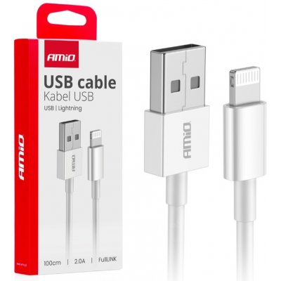 AMIO Kabel USB-A Lightning 1m 2A – Zboží Živě