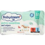 Babydream Vlhčené ubrousky extra sensitive 80 ks – Zboží Dáma