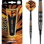 Mission Javan Darts Soft Tip Silver Brass 18 g – Zboží Dáma