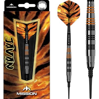 Mission Javan Darts Soft Tip Silver Brass 18 g – Zboží Dáma