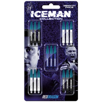Red Dragon Sada násadek Gerwyn Price Iceman - Nitro Ionic - Collection Card – Zboží Dáma