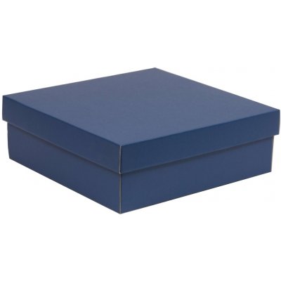Praktická krabice s víkem - skvělá na balení dárků 300x300x100/40 mm, modrá – Zboží Mobilmania
