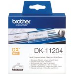 Brother 17mm x 54mm, bílá, 400 etiket, DK11204 – Zboží Dáma