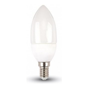 V-tac LED žárovka 4W E14 svíčka teplá bílá